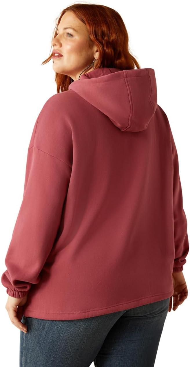 imageAriat WSL Womens Black Leopard Essential HoodieDry Rose