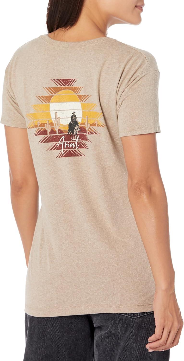 imageAriat Womens Ariat Denim Label TShirtOatmeal HeatherAriat Durango Desert