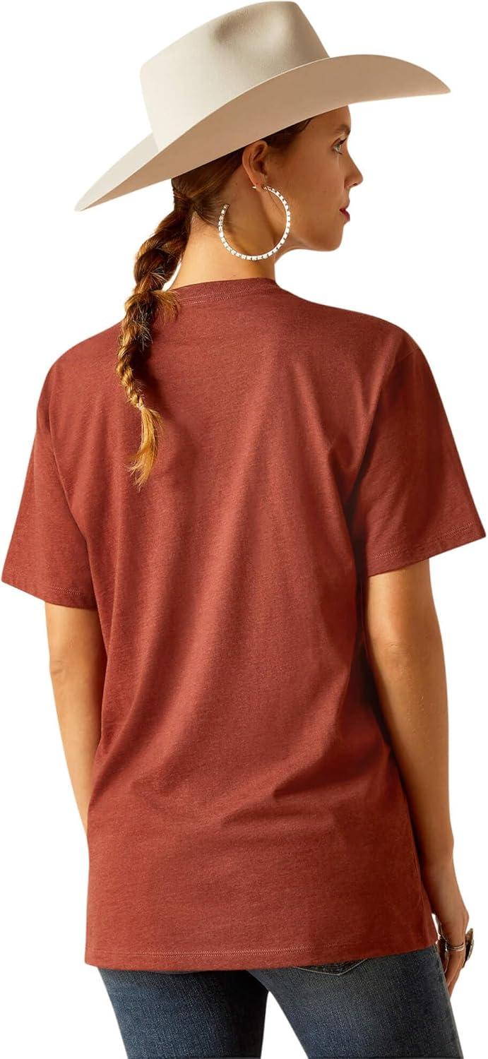 imageAriat Womens Ariat Denim Label TShirtRust Heather