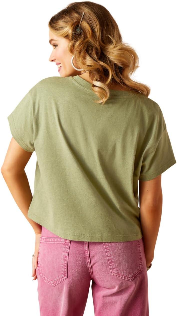 imageAriat Womens Ariat Denim Label TShirtSageCharlie