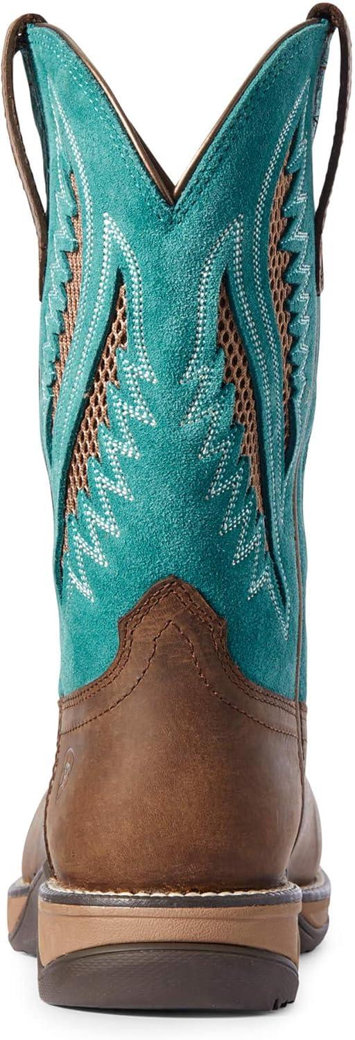 imageAriat Womens Darlin Work BootChocolate ChipTurquoise