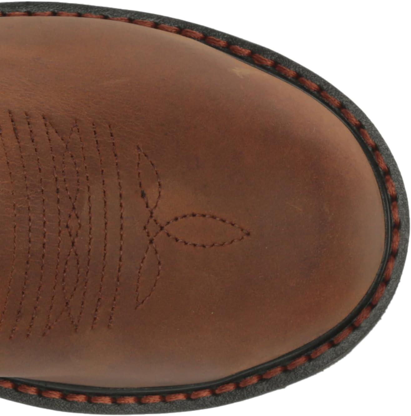 imageAriat Womens Fatbaby Pullon Steel Toe Work Boot WesternDistressed Brown