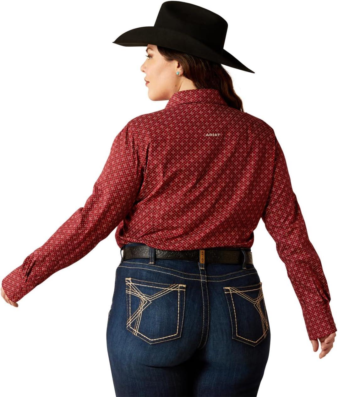 imageAriat Womens Kirby Pro Tawny Port ShirtSanders Print