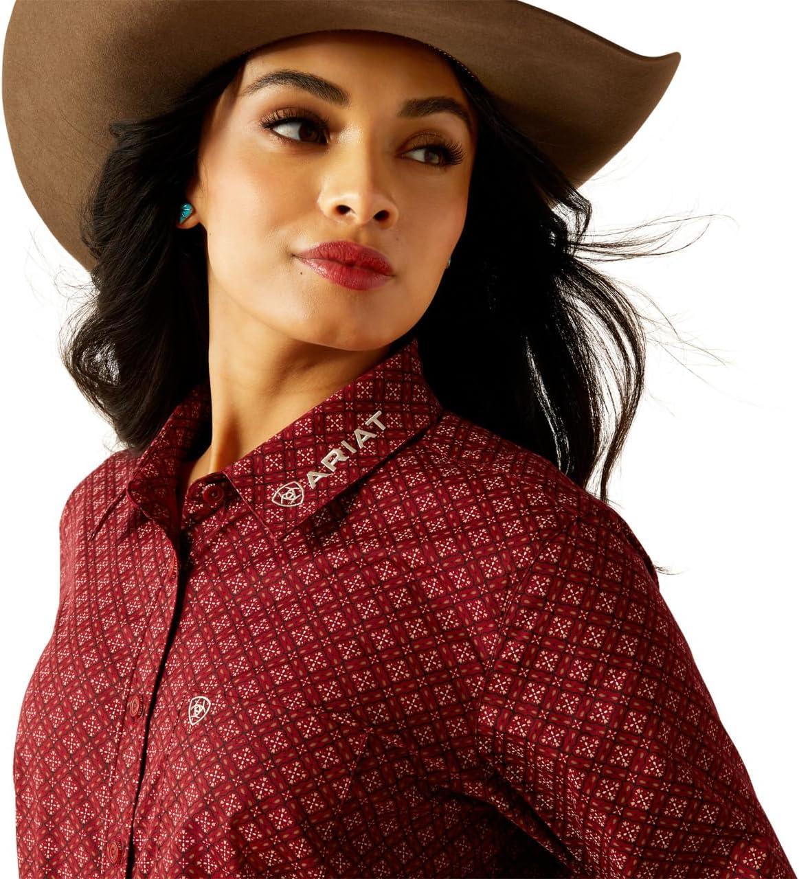 imageAriat Womens Kirby Pro Tawny Port ShirtSanders Print