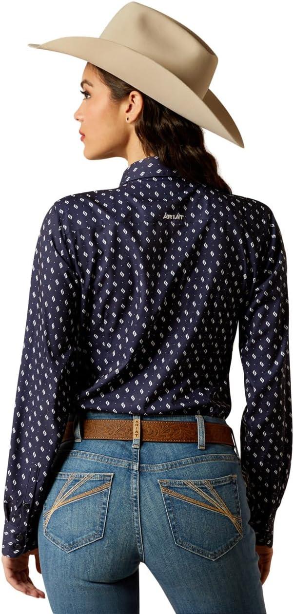 imageAriat Womens Kirby Pro Tawny Port ShirtZona Geo Print