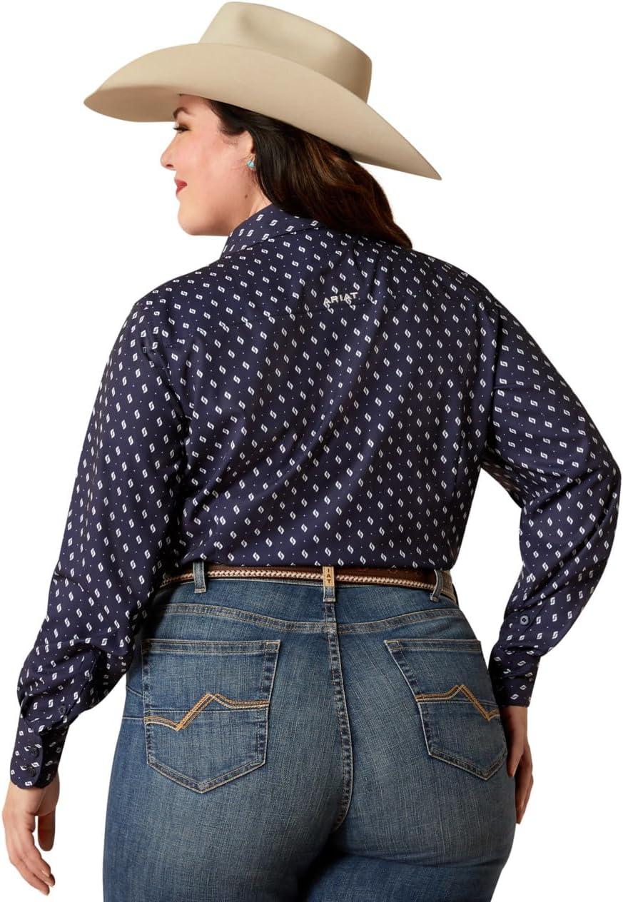 imageAriat Womens Kirby Pro Tawny Port ShirtZona Geo Print