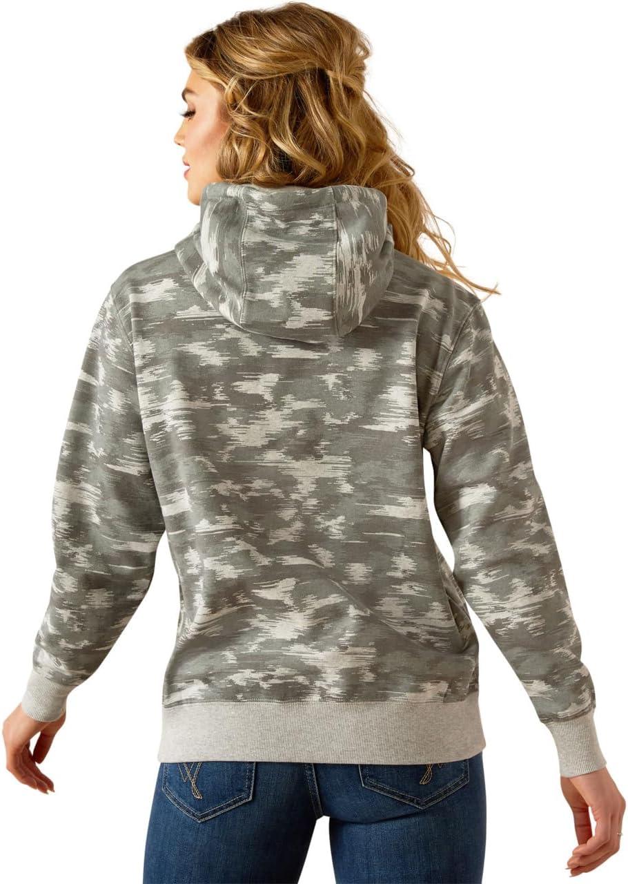 imageAriat Womens Logo 20 Rose Wine HoodieGrey Blur Print