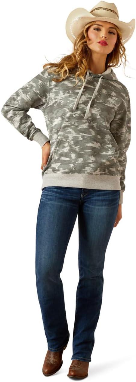 imageAriat Womens Logo 20 Rose Wine HoodieGrey Blur Print