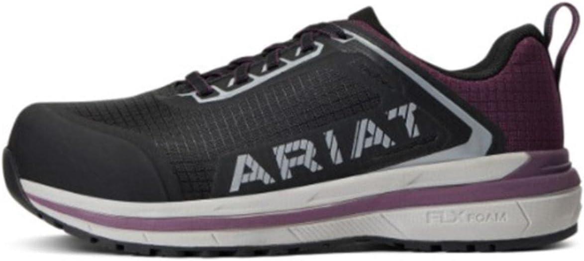imageAriat Womens Outpace Black Composite Toe Work ShoeBlackShadow Purple