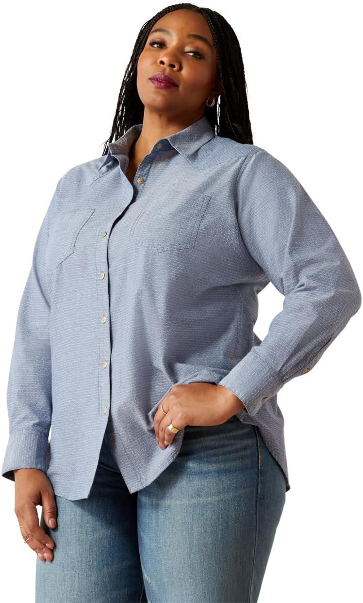 imageAriat Womens Real Billie Jeans ShirtChambray Dobby