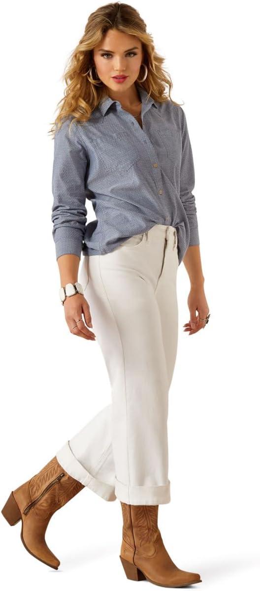 imageAriat Womens Real Billie Jeans ShirtChambray Dobby