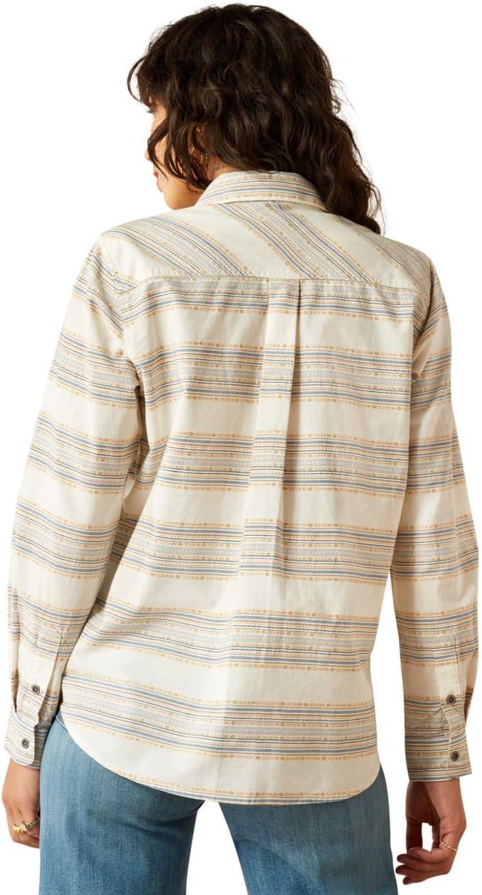 imageAriat Womens Real Billie Jeans ShirtMustard Jacquard