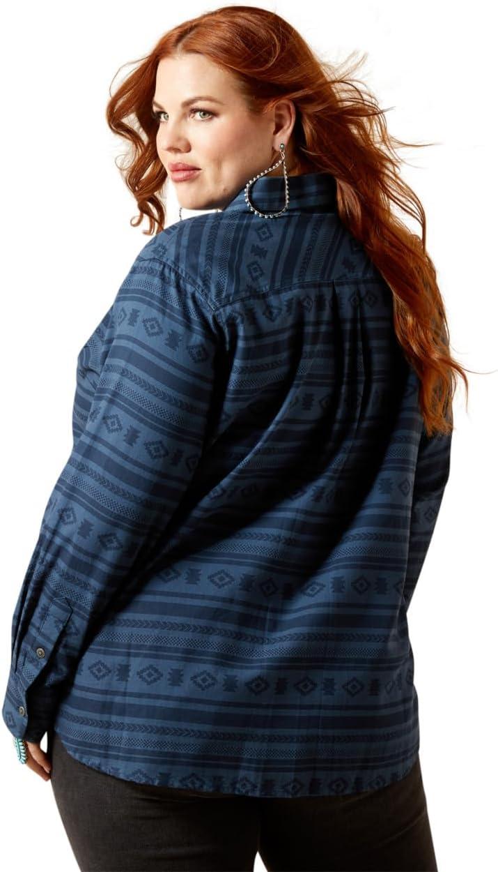 imageAriat Womens Real Billie Jeans ShirtVintage Indigo Southwest