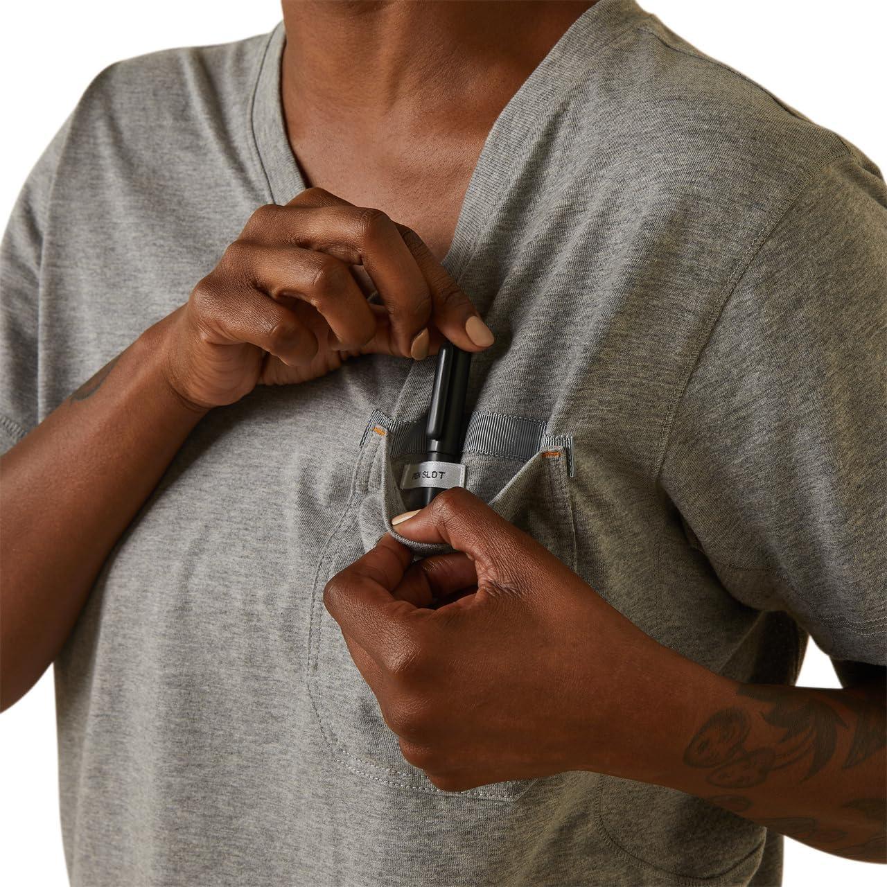 imageAriat Womens Rebar Workman TShirtHeather Grey