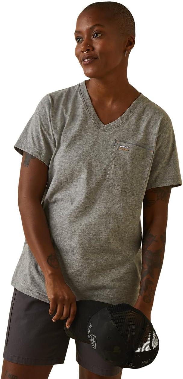 imageAriat Womens Rebar Workman TShirtHeather Grey