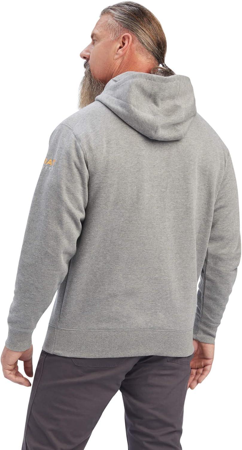 imageAriat mens Rebar Workman Full Zip HoodieHeather Grey