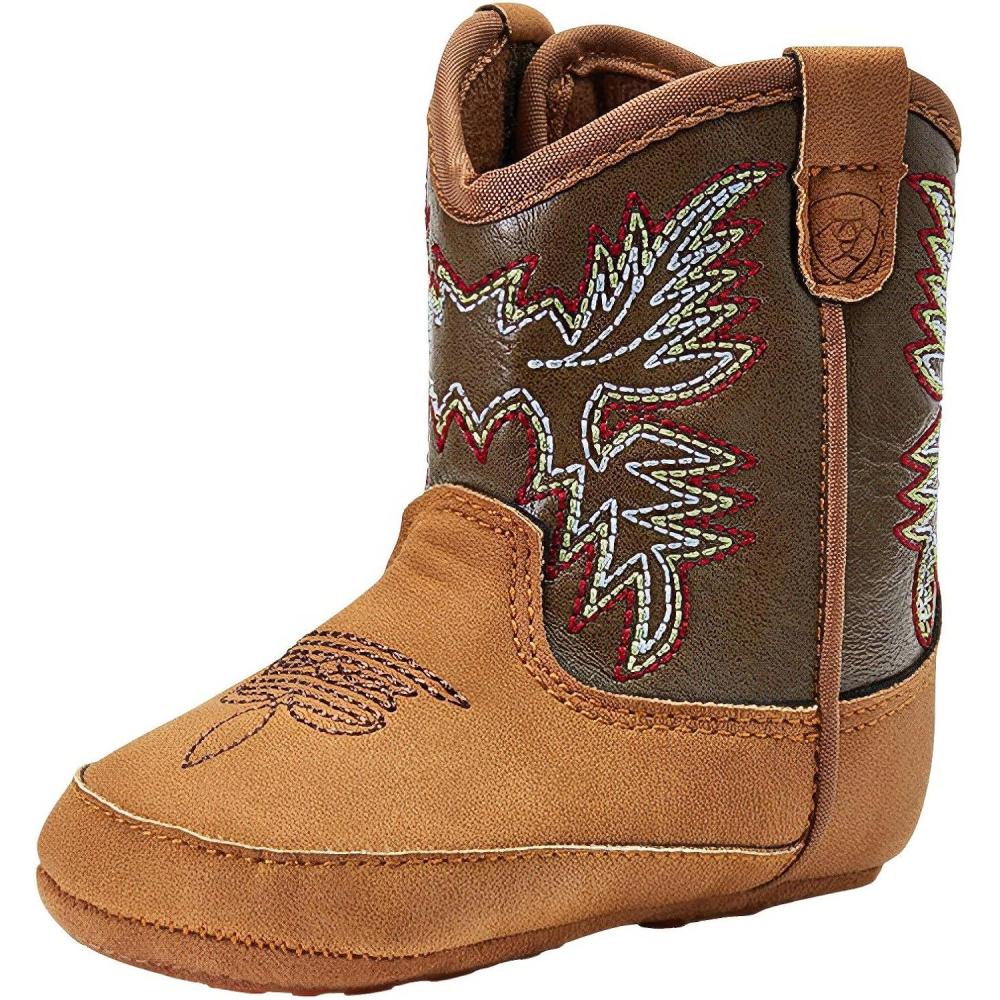 imageARIAT Lil Stompers Infant Unisex Western BootsMedium Brown Durango