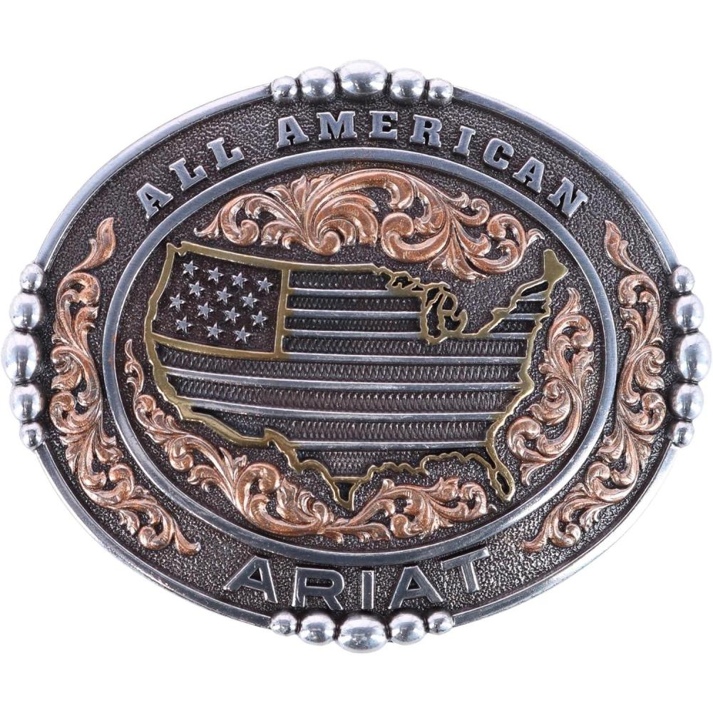 imageARIAT Mens All American Belt Buckle Bronze