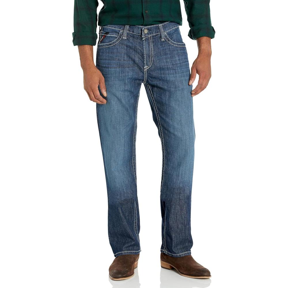 imageARIAT Mens Fr M7 Slim Stretch Duralight Shoreway Stackable Straight Leg JeanKelby