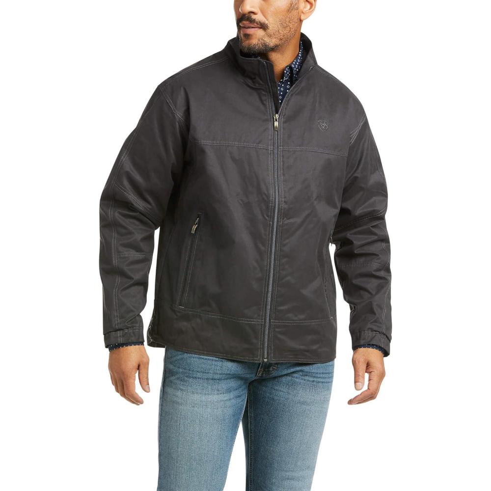 imageARIAT Mens Grizzly Canvas Lightweight JacketPhantom