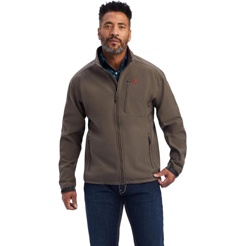 imageARIAT Mens Logo 20 Softshell JacketBanyan Bark