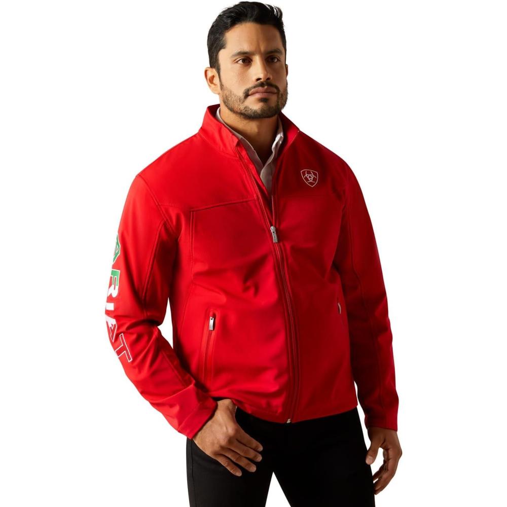 imageARIAT Mens New Softshell Mexico JacketRed