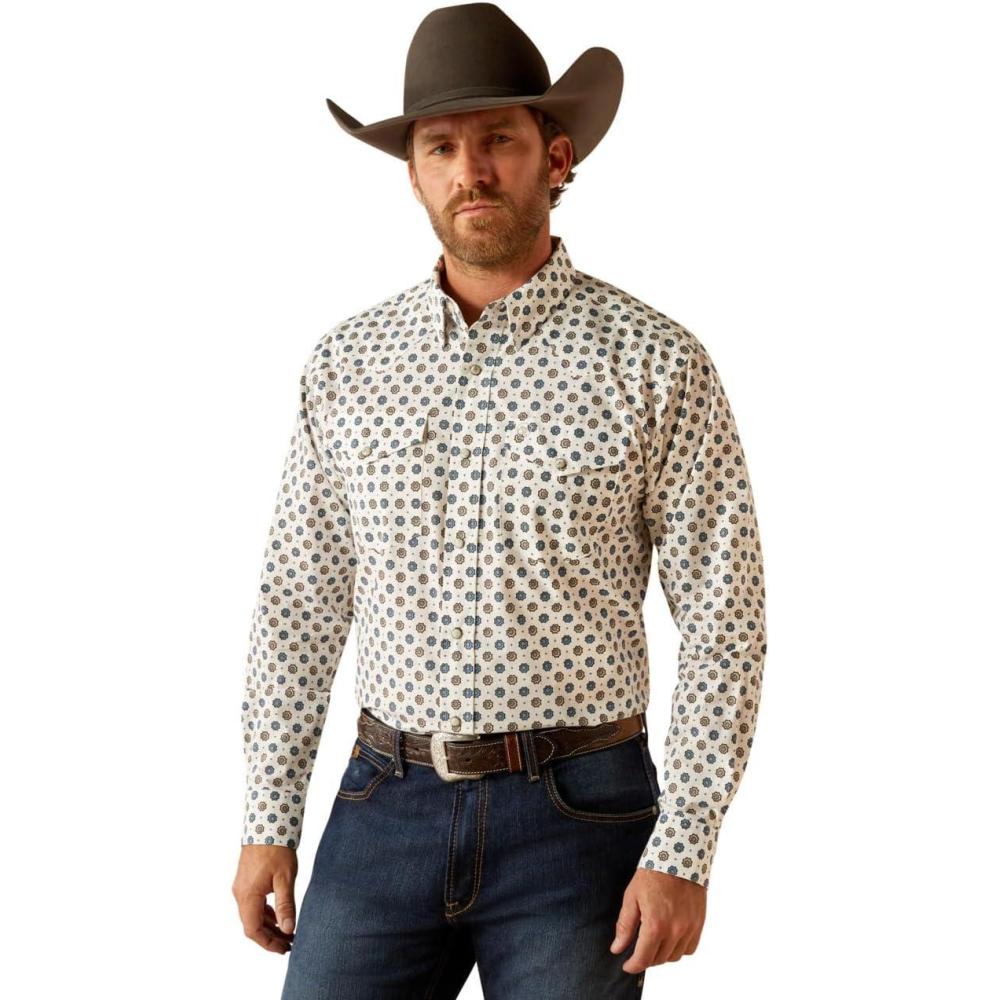 imageARIAT Mens Pro Series Classic Fit ShirtOffwhite