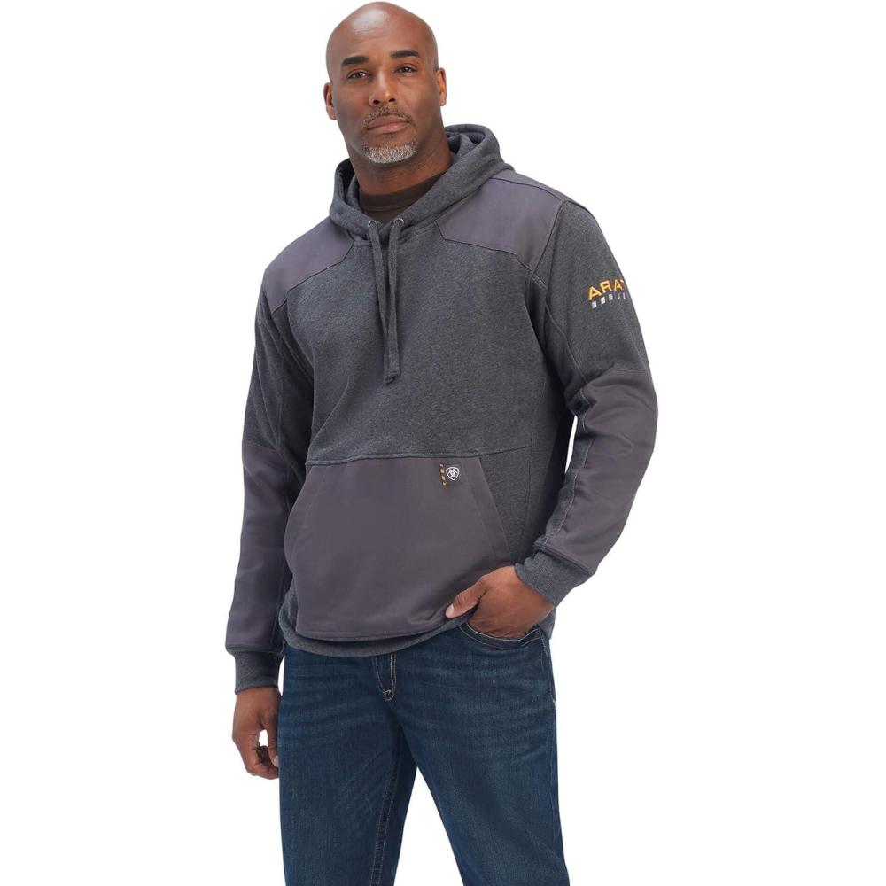 imageARIAT Mens Workman DuraCanvas HoodieCharcoal Heather