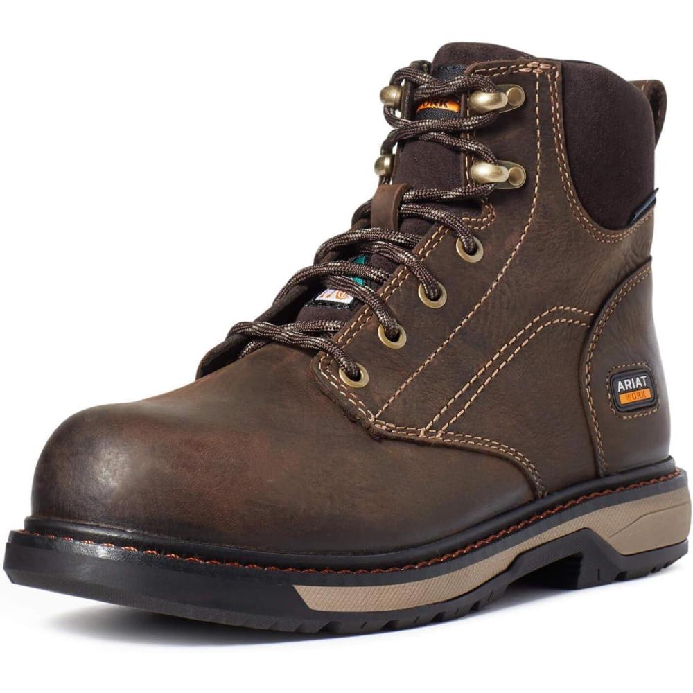 imageARIAT Riveter 6 H2O CSA Womens BootDark Brown