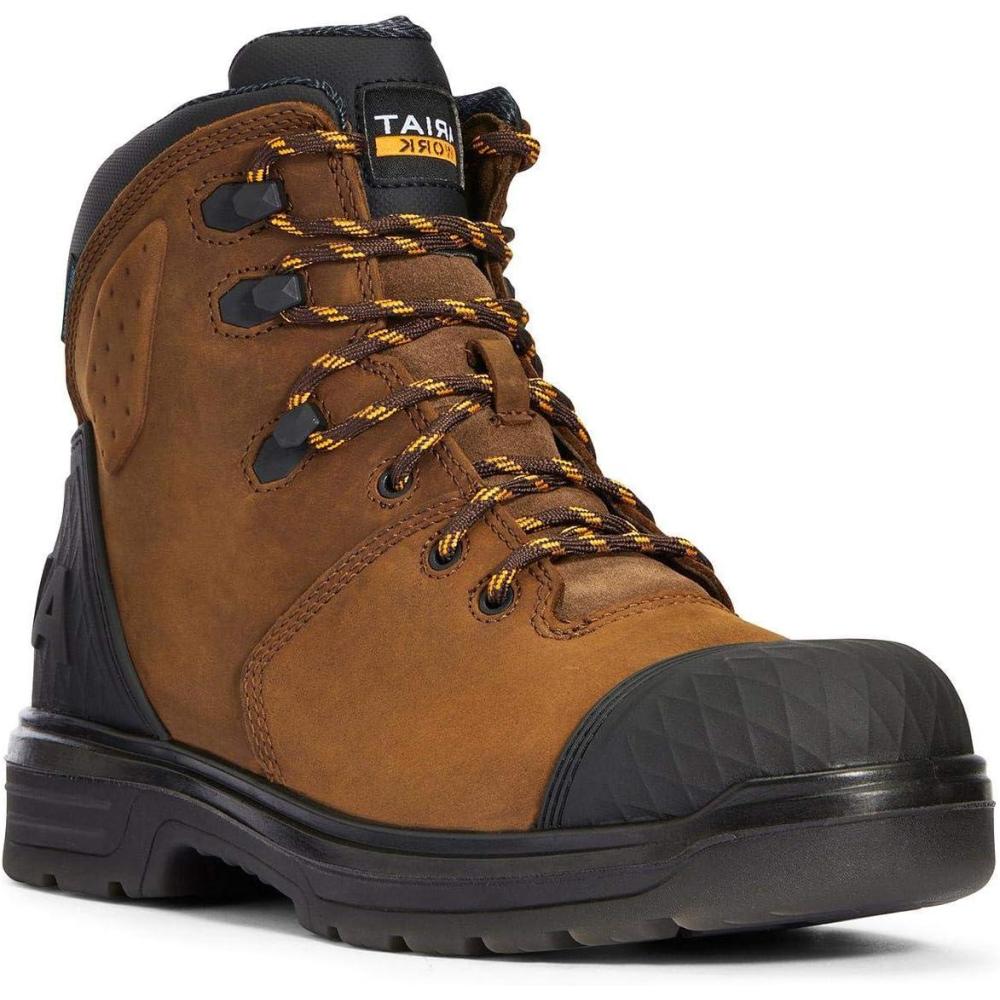 imageARIAT Turbo Outlaw 6 H2O WP Carbon Toe Mens BootBarely Brown