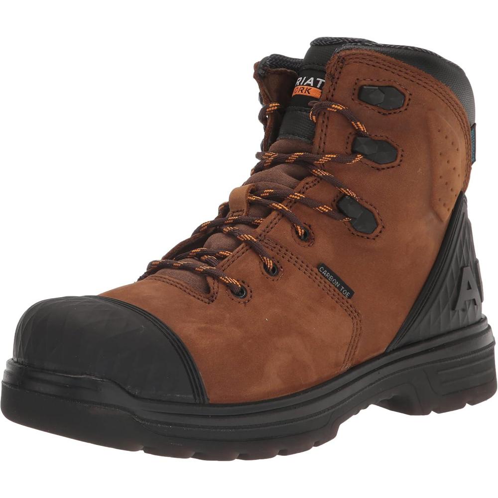 imageARIAT Turbo Outlaw 6 H2O WP Carbon Toe Mens BootBarley Brown