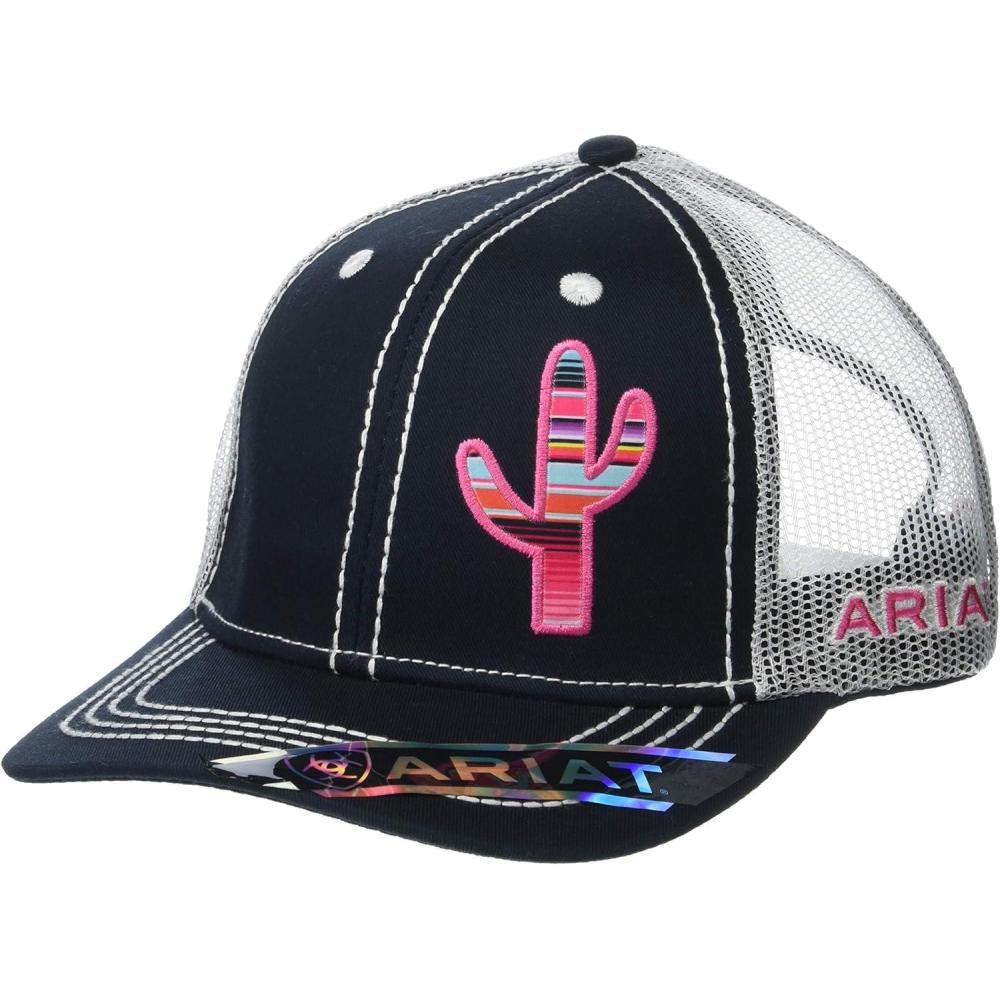 imageARIAT Womens Cactus Logo Snapback CapBlue