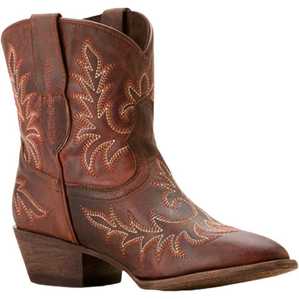 imageARIAT Womens Carlin Bootie Western BootDark Sierra