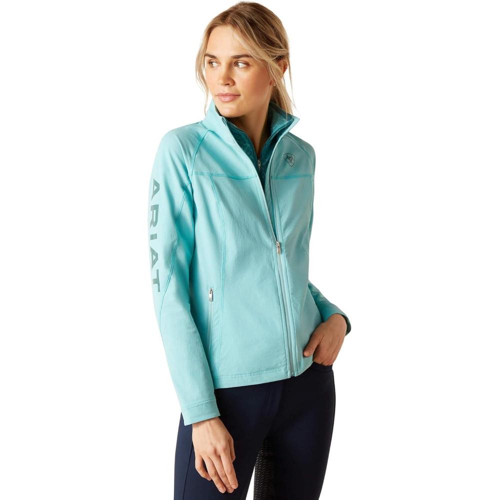 imageARIAT Womens Classic Team Softshell Brand JacketMarine Blue