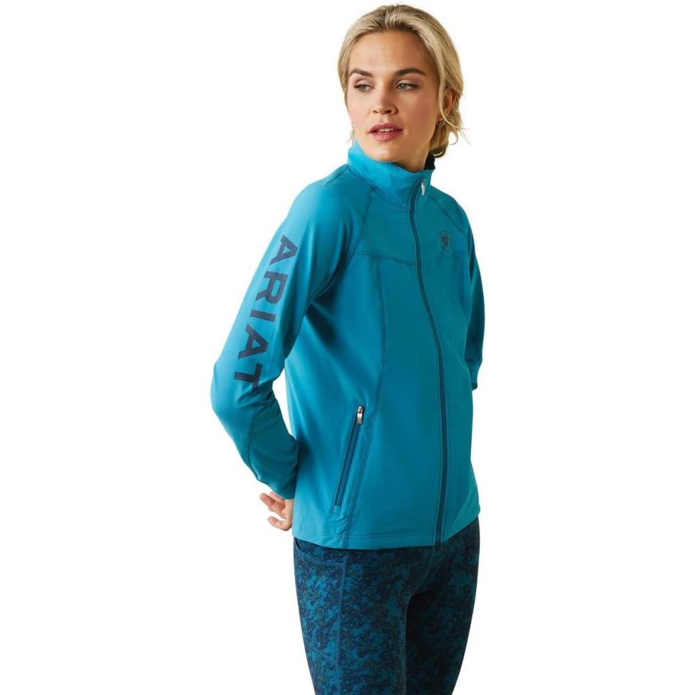 imageARIAT Womens Classic Team Softshell Brand JacketMosaic Blue