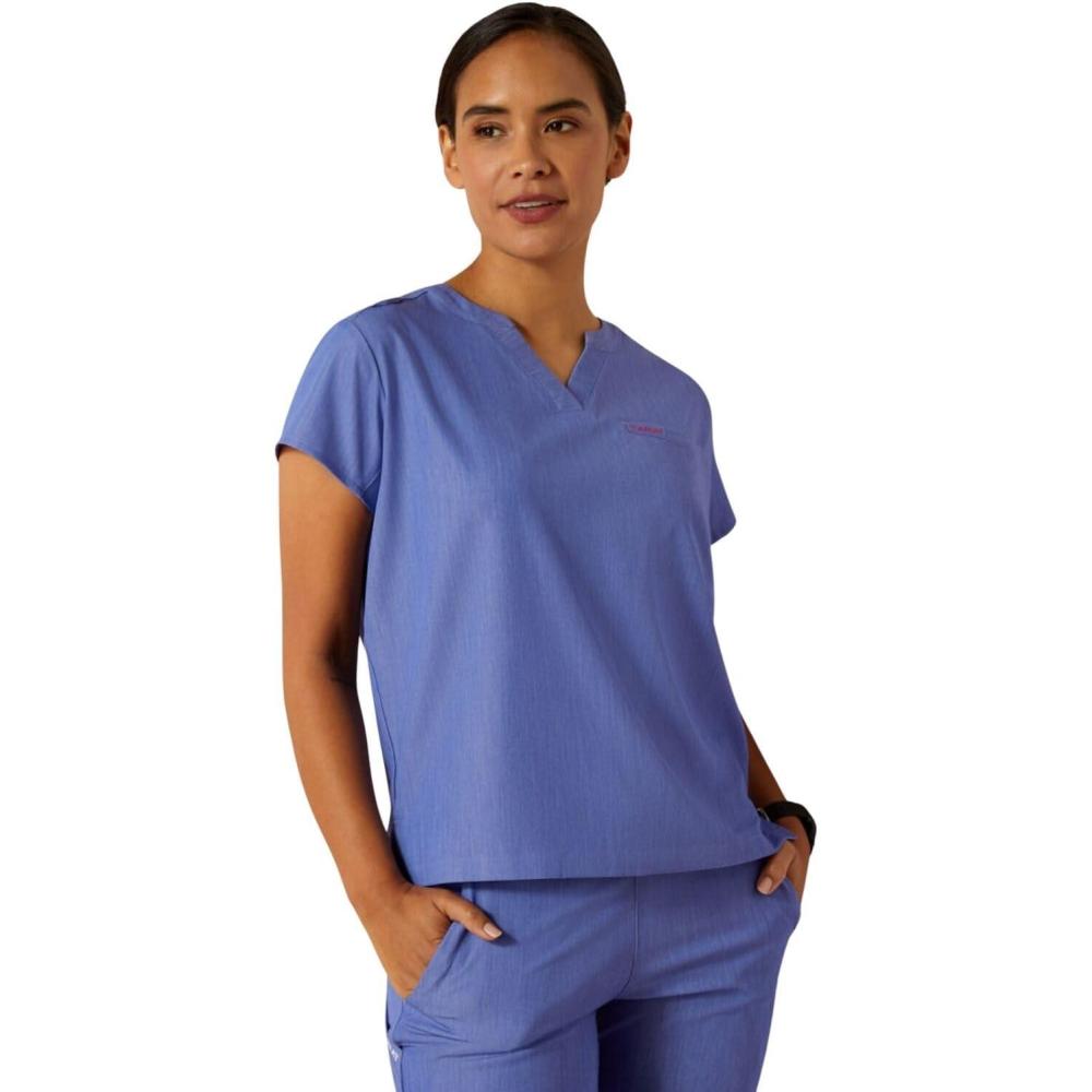 imageARIAT Womens Eliza Scrub TopRoyal Blue Heather