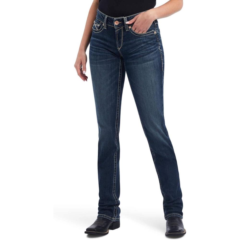 imageARIAT Womens Real Freesia Straight JeanBlue
