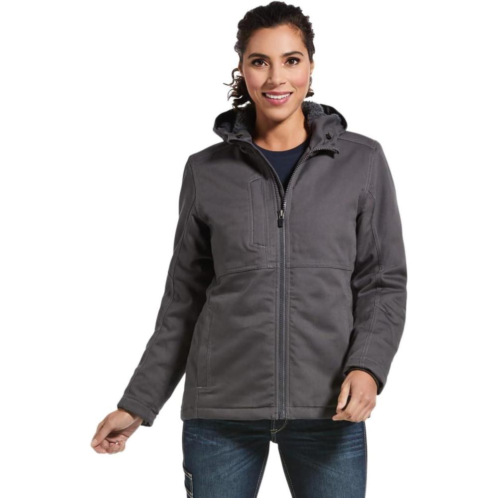 imageARIAT Womens Rebar Duracanvas Insulated JacketRebar Grey