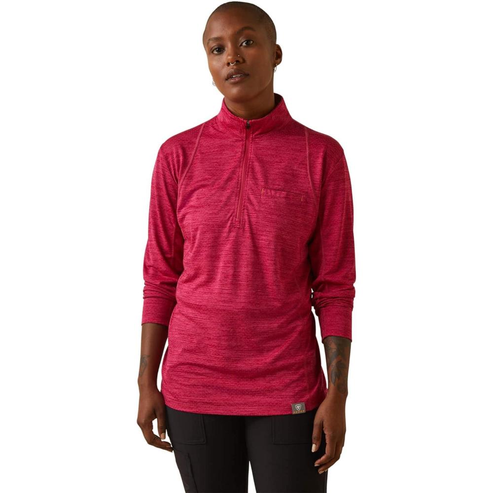 imageARIAT Womens Rebar Evolution 12 Zip TopCherries Jubilee