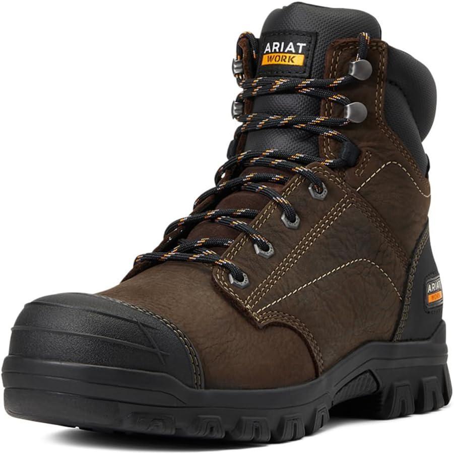 imageARIAT Womens Treadfast 6quot Waterproof Work BootDark Brown