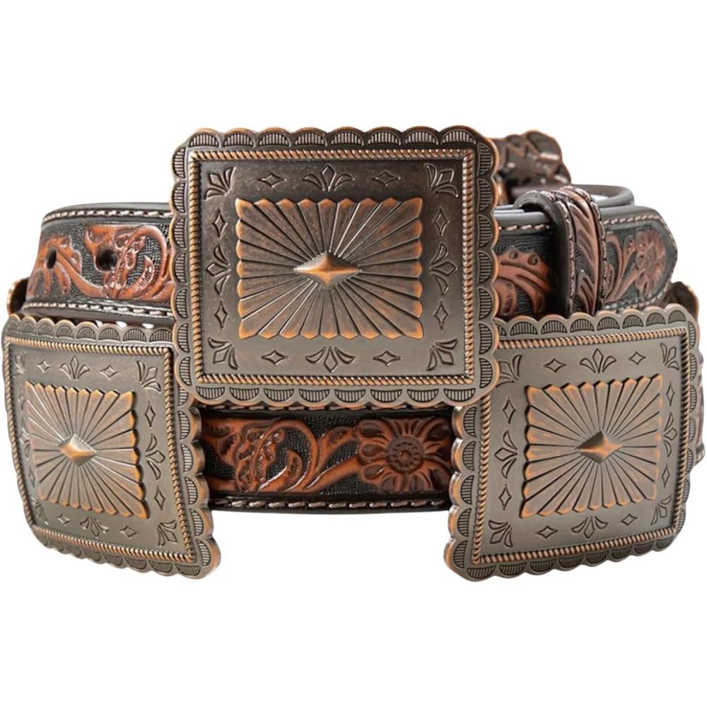imageARIAT Womens Turquoise Concho Western BeltBrown