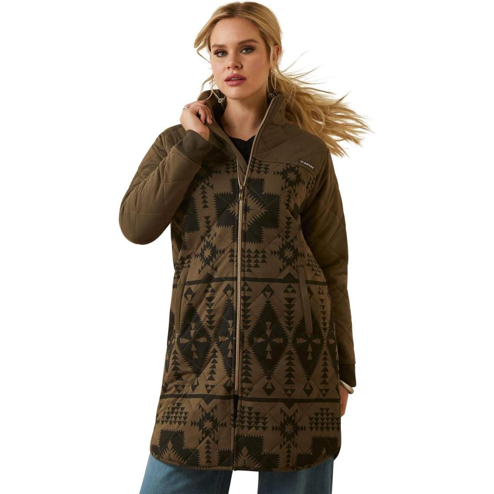 imageARIAT womens New Team Softshell Print JacketCanteen