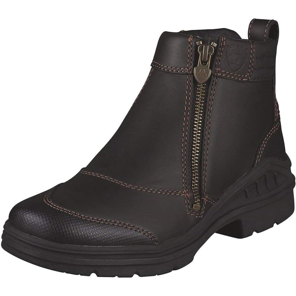 imageAriat Barnyard Side Zip Work Boot  Womens Comfortable Waterproof BootsBrown