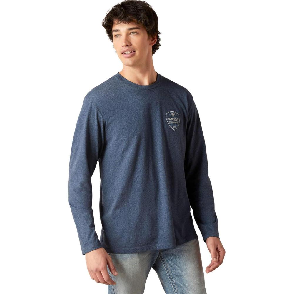 imageAriat Mens Ariat Crestline TShirtNavy Heather