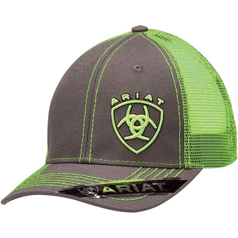 imageAriat Mens Ariat Mens Gray Heather CapLime Green