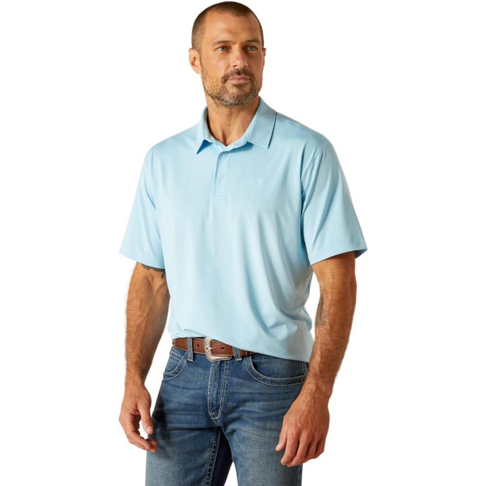 imageAriat Mens Blue Mist 360 Airflow PoloSheltering Sky