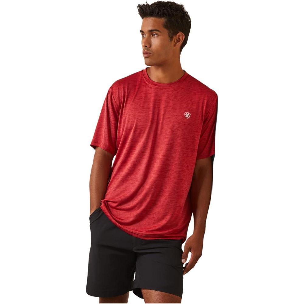 imageAriat Mens Charger Basic TeeCrimson Glory