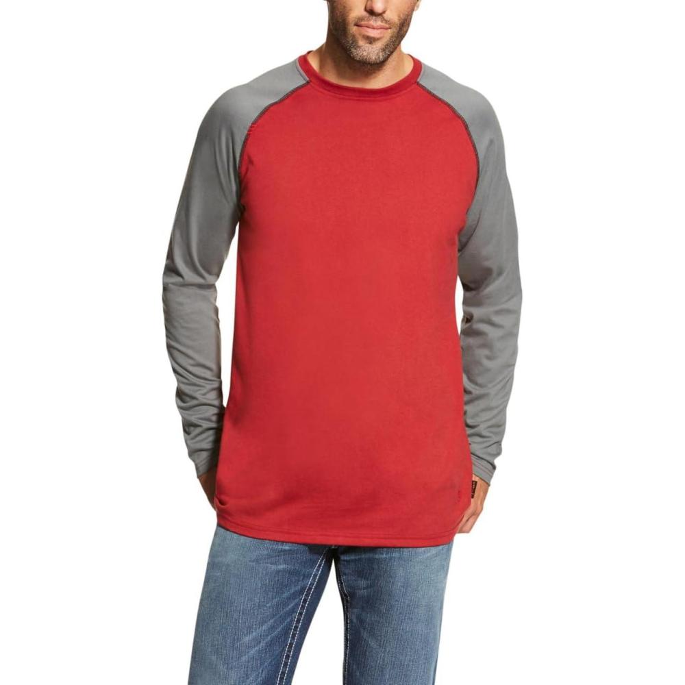 imageAriat Mens M4 Low Rise Stretch Legacy Boot Cut JeanRedDk Grey