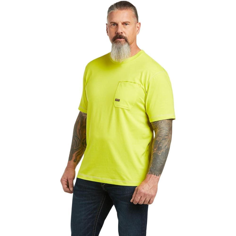 imageAriat Mens Rebar Short Sleeve CrewSulpher Spring