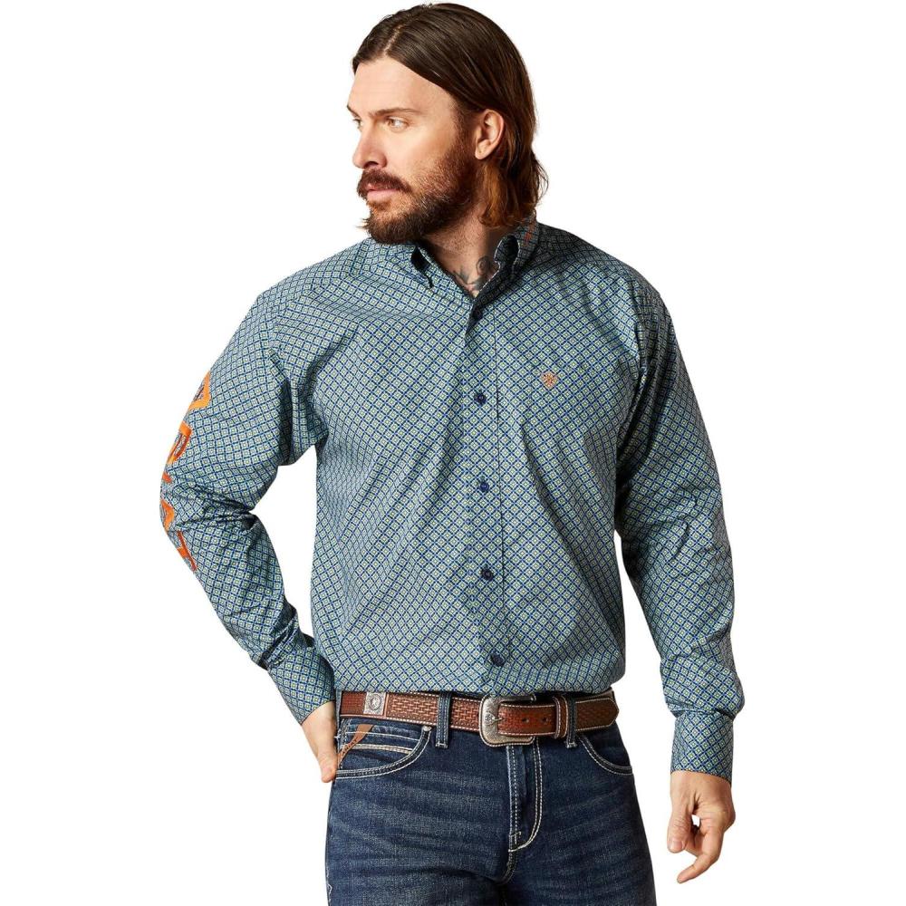 imageAriat Mens Team Walton Classic Fit ShirtMoonlit Ocean